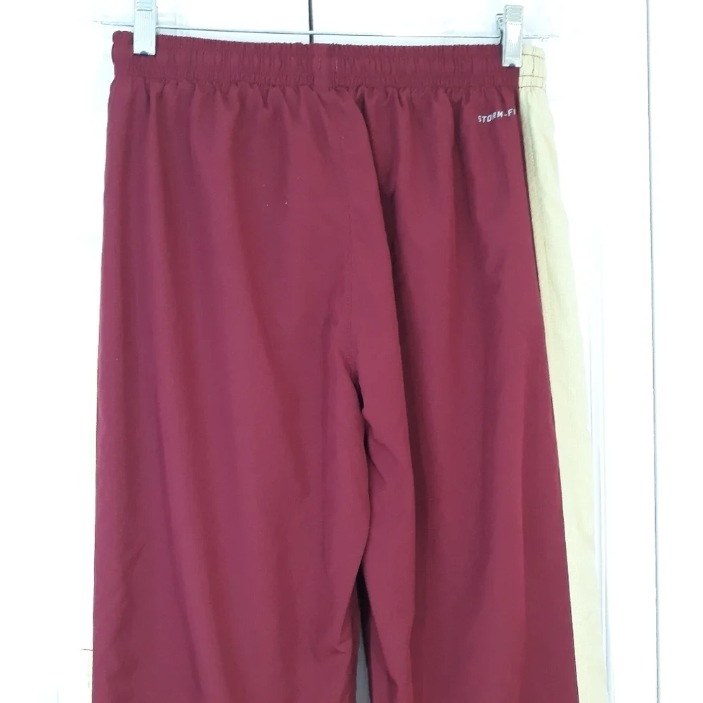 Nike Red and Yellow Joggers with Elastic Waistband Unisex Lined Pants Medium